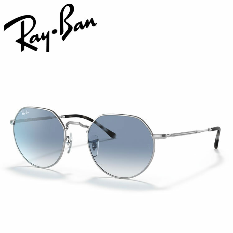 RayBan JackRB3565 003/3F 53-20Ray-Ban RB3565 Jack（ジャック）は、この夏マストハブのサングラスです。メタル製フレームにポリッシュシルバーのテンプル、ブルーグラディエントのレンズ、しなやかなアー...