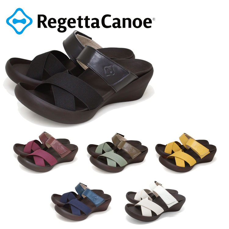 Rakuten - 【お買い物マラソン限定店内ポイント最大20倍(2026/4/14 20:00〜)】 リゲッタカヌー カジュアル クロスベルトウェッジサンダル CJLW-5524A