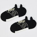 【いちばの日限定店内ポイント最大20倍(7/18 00:00~23:59迄)】 お買い得スペシャルプライス メール便送料無料 ニューバランス スニーカー柄パイルソックス LAS35701-BK メンズ レディース