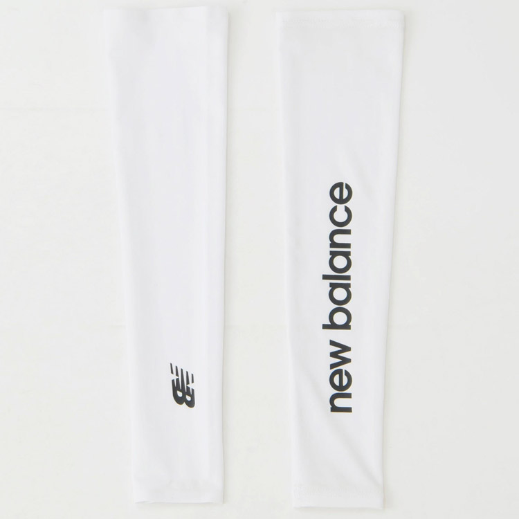 【3日間限定店内ポイント最大20倍(4/18 00:00〜4/20 23:59迄)】お買い得スペシャルプライス メール便送料無料 ニューバランス UVアームカバー for her LAS45674-WT レディース