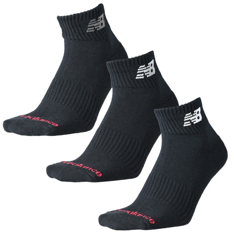 樂天商城 - メール便送料無料 ニューバランス ミッドレングス3Pソックス LAS55637-BK