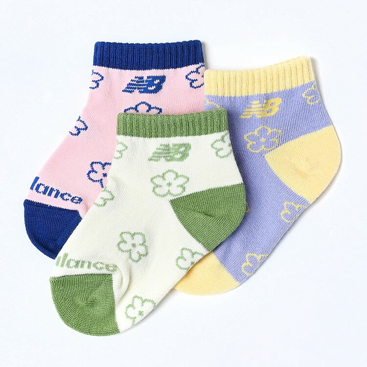 樂天商城 - 【3日間限定店内ポイント最大20倍(4/18 00:00〜4/20 23:59迄)】お買い得スペシャルプライス ニューバランス ガールズ3Pソックス LAS55649-AS4 ジュニア 【地域限定送料無料】