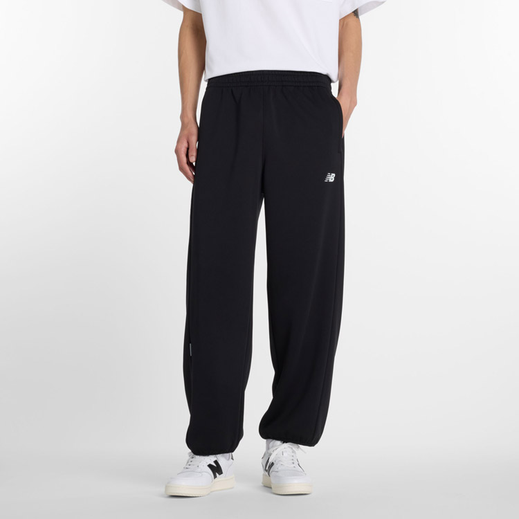 Sportswear - 【お買い物マラソン限定店内ポイント最大20倍(2026/5/23 20:00〜)】お買い得スペシャルプライス ニューバランス ニットワイドテーパードパンツ MB61V6M6-BK メンズ