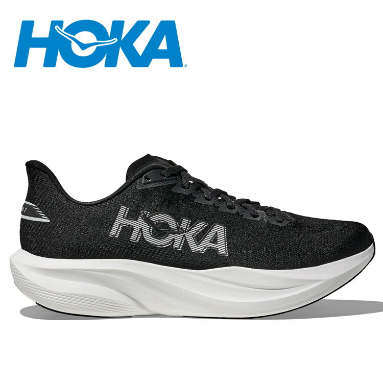【全品ポイントアップ！マラソン限定店内最大20倍(4/10 1:59迄)】 ホカ マッハ 7 MACH 7 HOKA 1171904-BWHT メンズシューズ ランニングシューズ スピードある走りを、日常的に スーパークリティカルフォームEVAの採用で、軽快なクッション性を実現