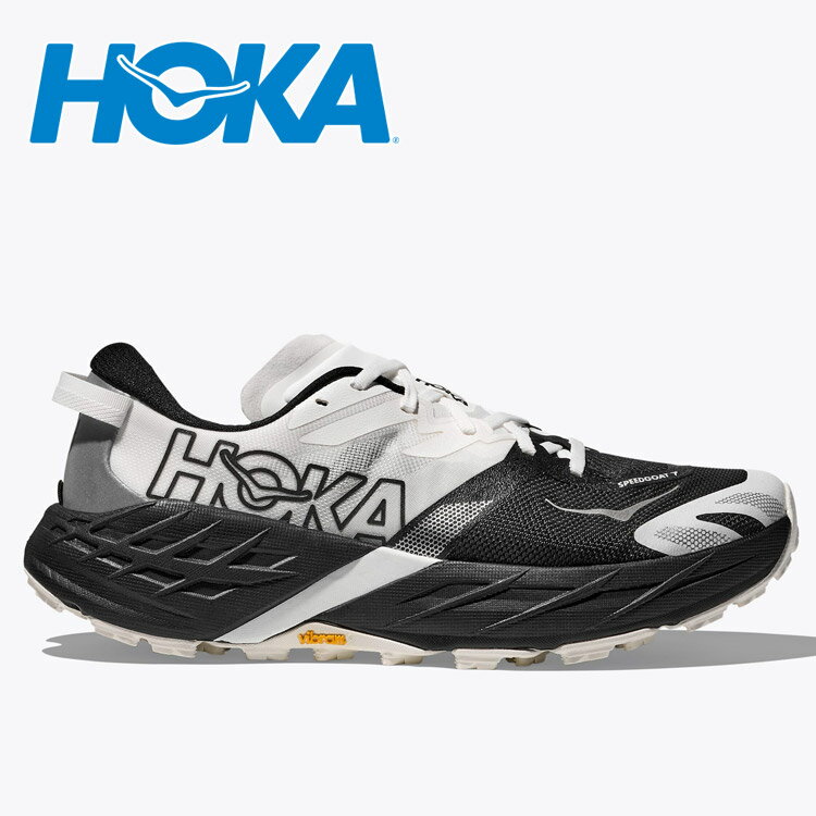 호카 스피드 고트 7 SPEEDGOAT 7 HOKA 1171928-BWHT 맨즈 슈즈 높은 그립력과 반발성으로 테크니컬한 노면을 극복 새로운 SCF 미드솔에 의해 에너지 리턴이 강화