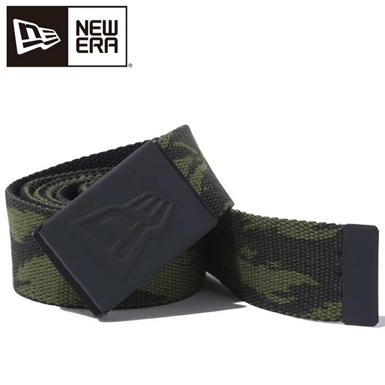 メール便送料無料 ニューエラ ベルト ラバライズドウェブ タイガーストライプカモ オリーブグリーン 11412601