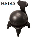 【GW期間限定店内ポイント最大20倍 5/7 9:59迄】 ハタ HATAS バランスボールチェアブラック DB120CB