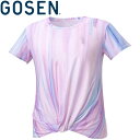 【GW期間限定店内ポイント最大20倍 5/7 9:59迄】 お買い得スペシャルプライス メール便送料無料 ゴーセン テニス レディース ゲームシャツ サックス ...
