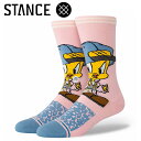 お買い得スペシャルプライス メール便送料無料 STANCE スタンス TWEETY CREW A545C24TWEPNK メンズ レディース ソックス 靴下