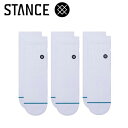 お買い得スペシャルプライス メール便送料無料 スタンス ICON QUARTER 3 PACK A356A21IQPWHT ソックス 靴下 メンズ 【返品不可】