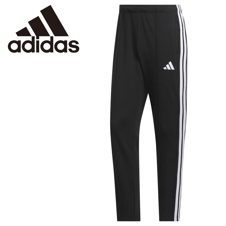 Rakuten - お買い得スペシャルプライス アディダス adidas スリーストライプス スリムフィット ダブルニット オープンヘム トラックパンツ ジャージ CA605-KR6480 パンツ ボトムス トラックパンツ トレーニング シンプル モダン 柔軟性 ソフト カジュアル スポーティー