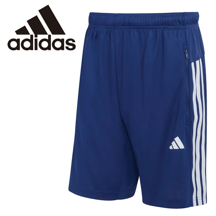 Rakuten - お買い得スペシャルプライス メール便送料無料 アディダス adidas ワークアウト エッセンシャル ベース 3ストライプ ピケ ショート 9インチ CH737-KC8154 メンズ ショートパンツ トレーニング ワークアウト 9インチ 通気性 軽い 涼しい ドライ ジム トラック