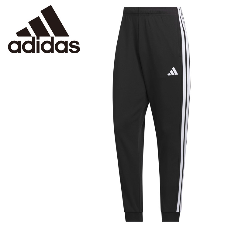 Rakuten - お買い得スペシャルプライス アディダス adidas スリーストライプス レギュラーフィット ダブルニット カフ仕上げ トラックパンツ ジャージ CJ440-KR8903 パンツ ボトムス トラックパンツ カフ仕上げ トレーニング シンプル すっきりスポーティー ジム 優しい風合い