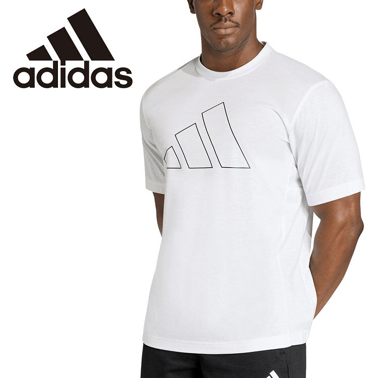 樂天商城 - お買い得スペシャルプライス メール便送料無料 アディダス adidas ワークアウト エッセンシャルズ Feelready ロゴ Tシャツ P5731-KE0421 メンズ ランニング ウェア ロゴT トレーニング用 レギュラーフィット 快適 ソフト 吸汗速乾 スタイリッシュ スポーティー