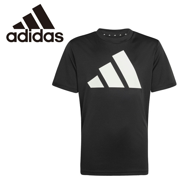 乐天商城 - お買い得スペシャルプライス メール便送料無料 アディダス adidas トレイン エッセンシャルズ ビッグロゴ 半袖Tシャツ CQ065-KB6805 半袖 Tシャツ ビッグロゴ レギュラーフィット クルーネック ジュニアアスリート 耐久性 通気性 涼しく ドライ トレーニング スポーティー