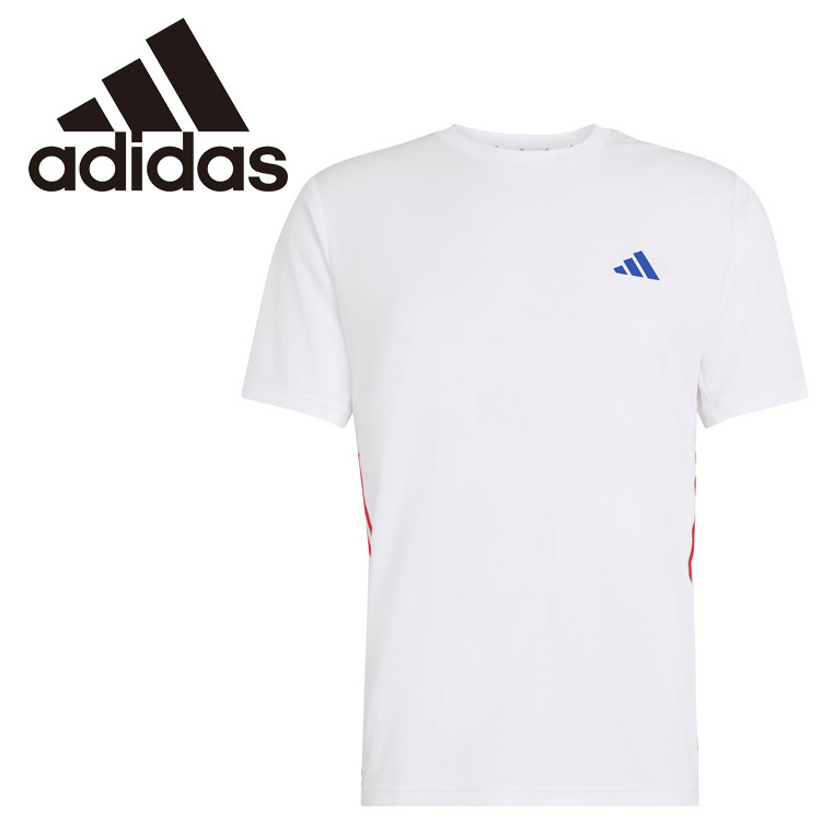 樂天商城 - お買い得スペシャルプライス メール便送料無料 アディダス adidas ワークアウト エッセンシャル ベース スリーストライプス Tシャツ VX394-KE8976 メンズ ランニング ウェア 半袖 Tシャツ ショートスリーブ トレーニング ジム アクティブ 通気性 涼しく ドライ クラシック