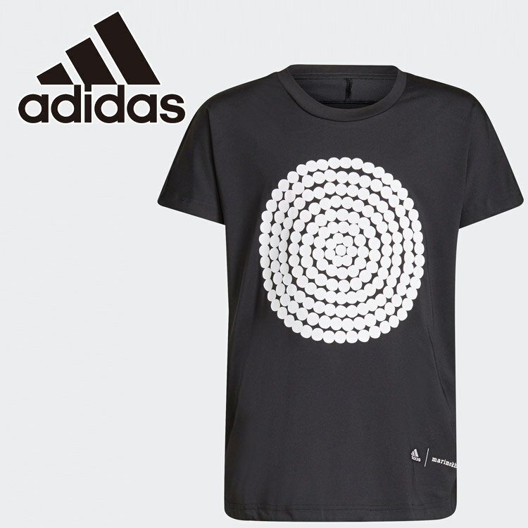 アディダス YG AERORDY MARIMEKKO TEE JAS98-GT6906 ジュニア 半袖 Tシャツ おしゃれ 普段着 ジム トレーニング