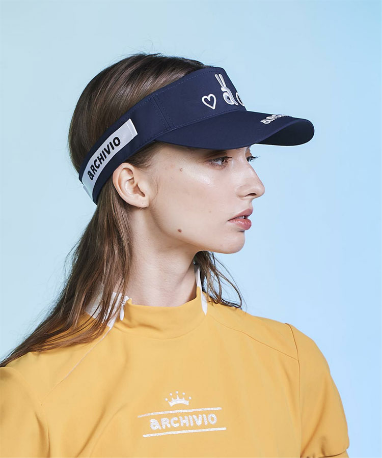 【まとめ買いクーポン対象(組み合わせ自由)】 クリアランス 【返品不可】 アルチビオ 秋冬 ゴルフ ウサロゴ刺繍サンバイザー レディース A510802