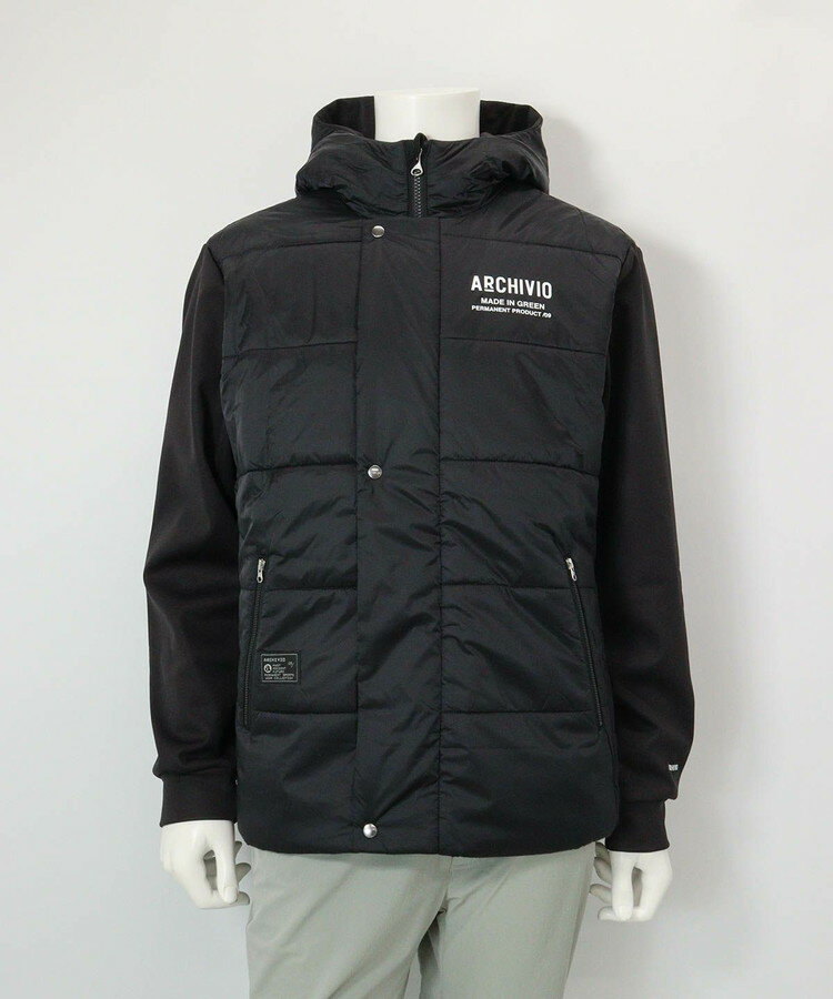 【年末年始限定店内ポイント最大20倍(1/5 23:59迄)】 アルチビオ 秋冬 ゴルフ 異素材切替中綿はっ水ブルゾン メンズ A524102