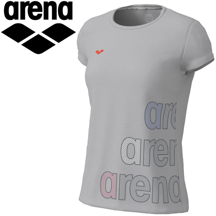 お買い得スペシャルプライス 【2点までメール便送料無料】アリーナ Tシャツ レディース AMWNJA54-GRM