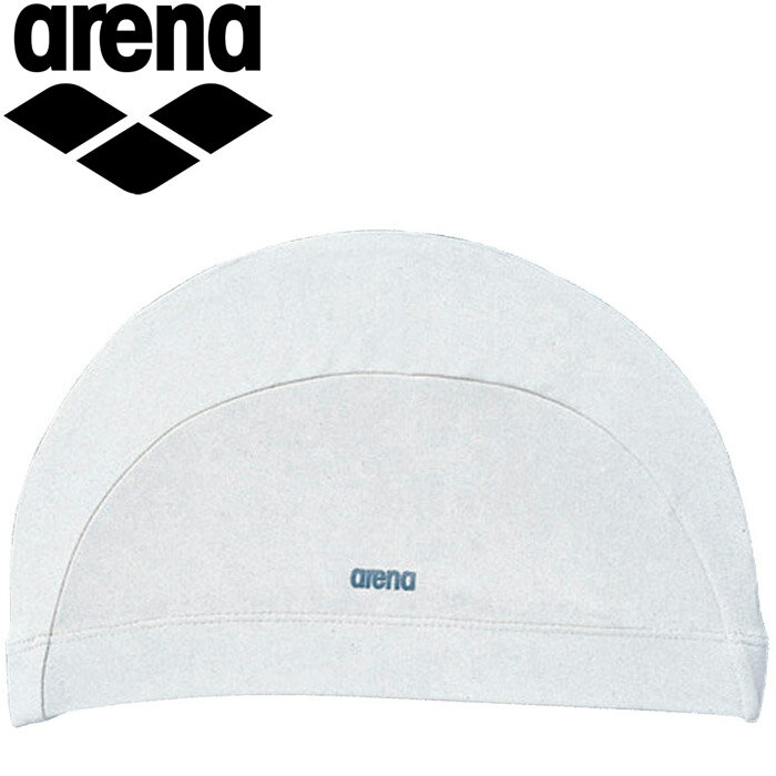 お買い得スペシャルプライス メール便送料無料 アリーナ arena 水泳 ゆったりテキスタイルキャップ スイムキャップ 水泳帽 ARN-9640-WHT