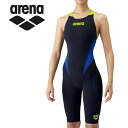 お買い得スペシャルプライス メール便送料無料 アリーナ arena 水泳 スイム スイミング 水着 ジュニアハーフスパッツオープンバック(クロスバック) ジュニア ARN-1010WJ-NVBU