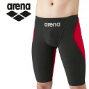 お買い得スペシャルプライス メール便送料無料 アリーナ arena 水泳 スイム スイミング 水着 ハーフスパッツ メンズ ARN-1011M-BKRD