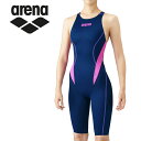 お買い得スペシャルプライス メール便送料無料 アリーナ arena 水泳 水着 ハーフスパッツ(クロスバック) レディース ARN-1024W-NVPK