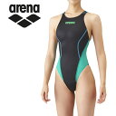 お買い得スペシャルプライス メール便送料無料 アリーナ arena 水泳 水着 リミック(クロスバック) レディース ARN-1025W-BKGN