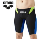 お買い得スペシャルプライス メール便送料無料 アリーナ arena 水泳 スイム スイミング 水着 ハーフスパッツ メンズ ARN-1026M-BKBU
