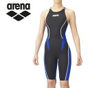 お買い得スペシャルプライス メール便送料無料 アリーナ arena 水泳 スイム スイミング 水着 ハーフスパッツ(クロスバック) レディース ARN-1024W-BKBW