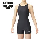 お買い得スペシャルプライス メール便送料無料 アリーナ arena 水泳 スイム スイミング 水着 オールインワン(差し込みパッド) レディース ARN-202W-BLK
