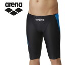 お買い得スペシャルプライス メール便送料無料 アリーナ arena 水泳 スイム スイミング 水着 レーシングスパッツ(ハーフレッグ) メンズ FAR-3555M-BKBU