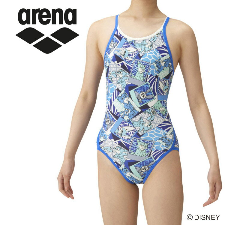 メール便送料無料 アリーナ arena スイミング スイム 水泳 水着 スーパーフライバック ジュニア DIS-3002WJ-BLU