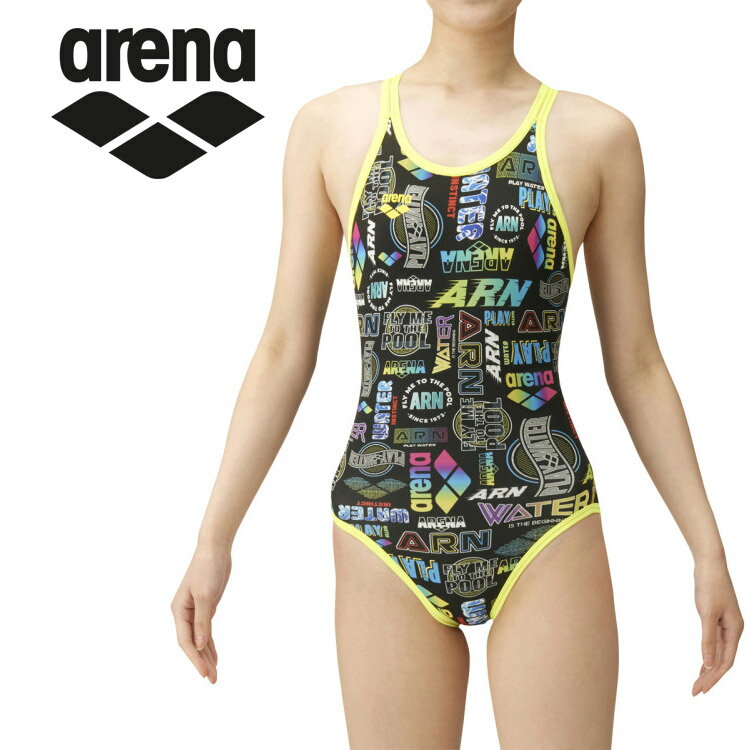 メール便送料無料 アリーナ arena 水泳 水着 スーパーフライバックダブル レディース SAR-3108W-BKYL