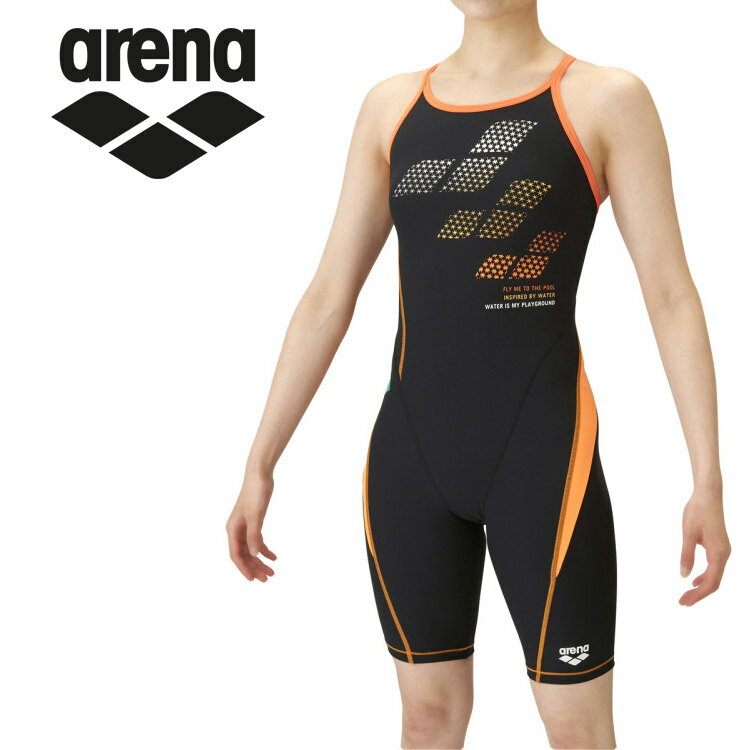メール便送料無料 アリーナ arena スイム 水着 タフフライバックスパッツ レディース SAR-3129W-BKOR