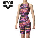 お買い得スペシャルプライス メール便送料無料 アリーナ arena 水泳(競泳) レーシングワンピーススパッツ(オープンバック・ハーフレッグ) AS4FRC59...