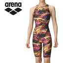 お買い得スペシャルプライス メール便送料無料 アリーナ arena 水泳(競泳) レーシングワンピーススパッツ(オープンバック・ハーフレッグ) AS4FRC59...