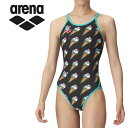 お買い得スペシャルプライス メール便送料無料 アリーナ arena 水泳(競泳) トレーニングワンピース(オープンバック) AS4FWM14W-BKEM