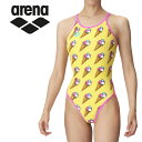 お買い得スペシャルプライス メール便送料無料 アリーナ arena 水泳(競泳) トレーニングワンピース(オープンバック) AS4FWM14W-YLPK