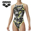 お買い得スペシャルプライス メール便送料無料 アリーナ arena 水泳(競泳) トレーニングワンピース(オープンバック) AS4FWM50G-BKGR