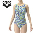 お買い得スペシャルプライス メール便送料無料 アリーナ arena 水泳(競泳) フィットネスワンピース(Yバック・差し込みパッド) AS4FWF22W-NVEM