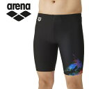 お買い得スペシャルプライス メール便送料無料 アリーナ arena 水泳(競泳) フィットネススパッツ(ハーフレッグ) AS4FWF61M-BKBL