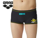 お買い得スペシャルプライス メール便送料無料 アリーナ arena 水泳(競泳) トレーニングスパッツ(ショートレッグ) AS4FWM09B-BK01