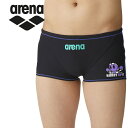お買い得スペシャルプライス メール便送料無料 アリーナ arena 水泳(競泳) トレーニングスパッツ(ショートレッグ) AS4FWM09B-BK04