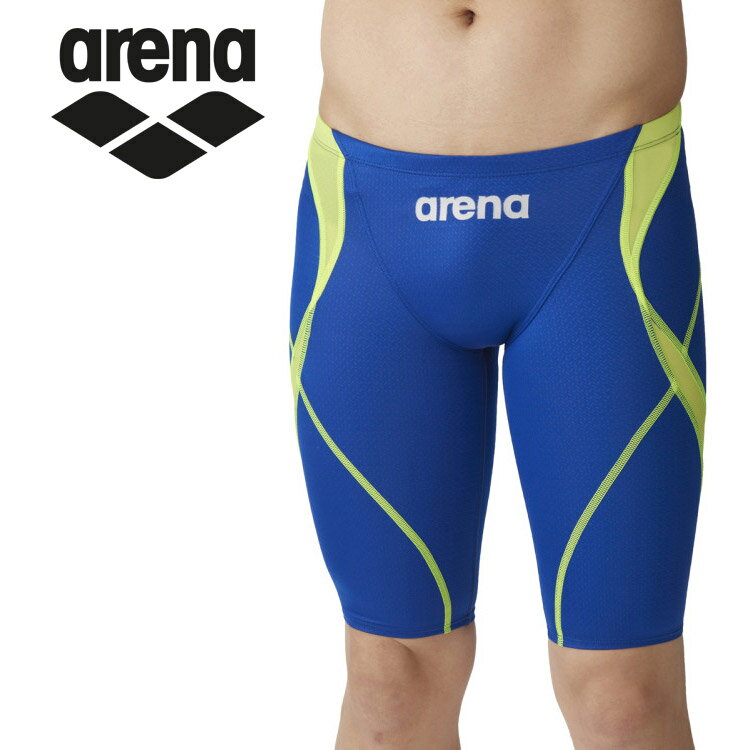 ARENA - 【3日間限定店内ポイント最大20倍(5/30 00:00〜6/1 23:59迄)】メール便送料無料 アリーナ 水泳 レーシングスパッツ(ハーフレッグ) ジュニア ARN-4022MJ-BUYL