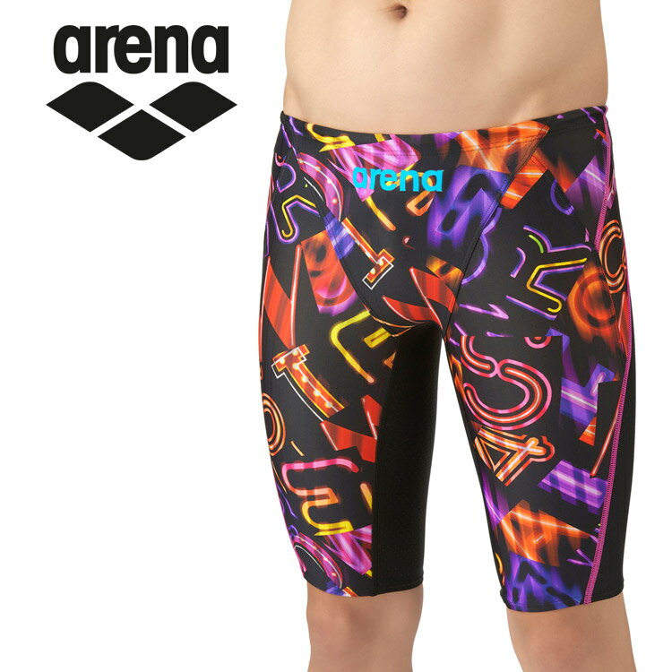 ARENA - 【お買い物マラソン限定店内ポイント最大20倍(2026/5/27 1:59迄)】お買い得スペシャルプライス メール便送料無料 アリーナ arena レーシングスパッツ ハーフレッグ AS5FRC62B-BKPK ボーイズ