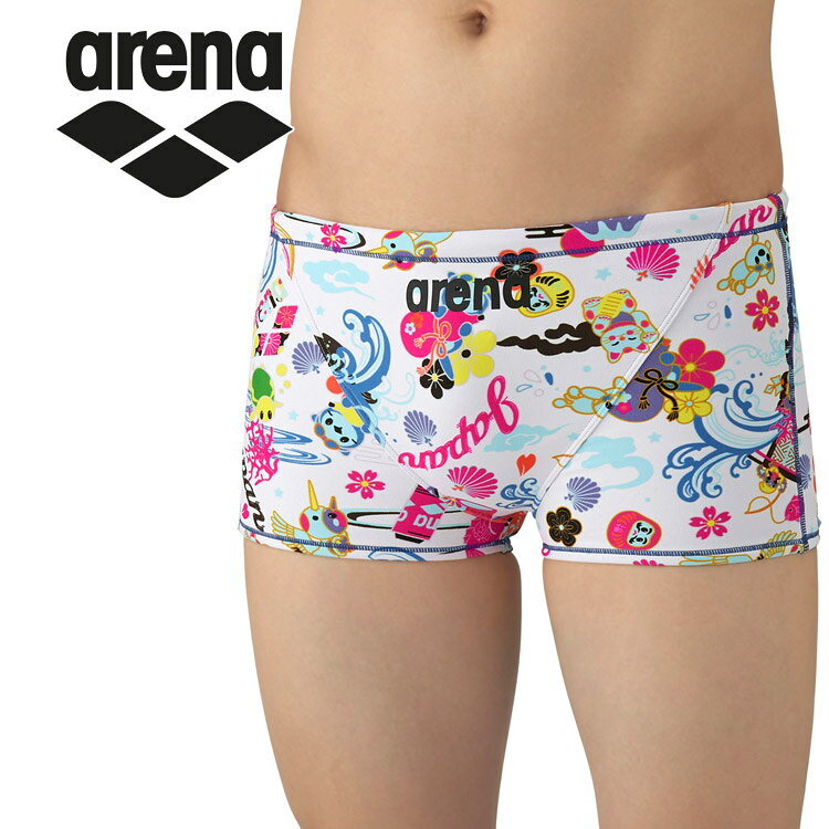 樂天商城 - お買い得スペシャルプライス メール便送料無料 アリーナ arena トレーニングスパッツ ショートレッグ AS5FWM29M-WHBL メンズ