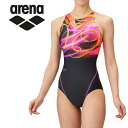 お買い得スペシャルプライス メール便送料無料 アリーナ 水泳 レーシングワンピース(オープンバック) ウィメンズ AS5SRC70L-BKPP