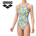 お買い得スペシャルプライス メール便送料無料 アリーナ 水泳 トレーニングワンピース(オープンバック) ウィメンズ AS5SWM20L-BLYL